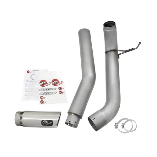 AFE ATLAS 5" Aluminized Exhaust w/ Polished Tip 16-19 Nissan Titan XD 5.0L Cummins - Image 8