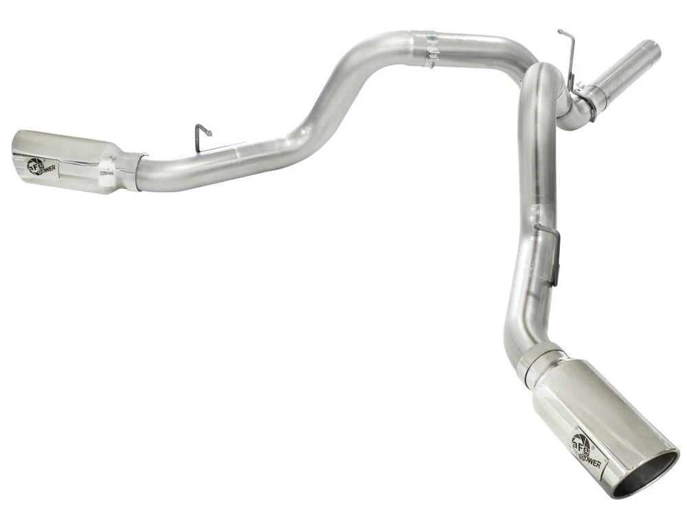 AFE Large Bore-HD 4" 409 Stainless Steel DPF-Back Exhaust System 11-16 GM 6.6L Duramax LML