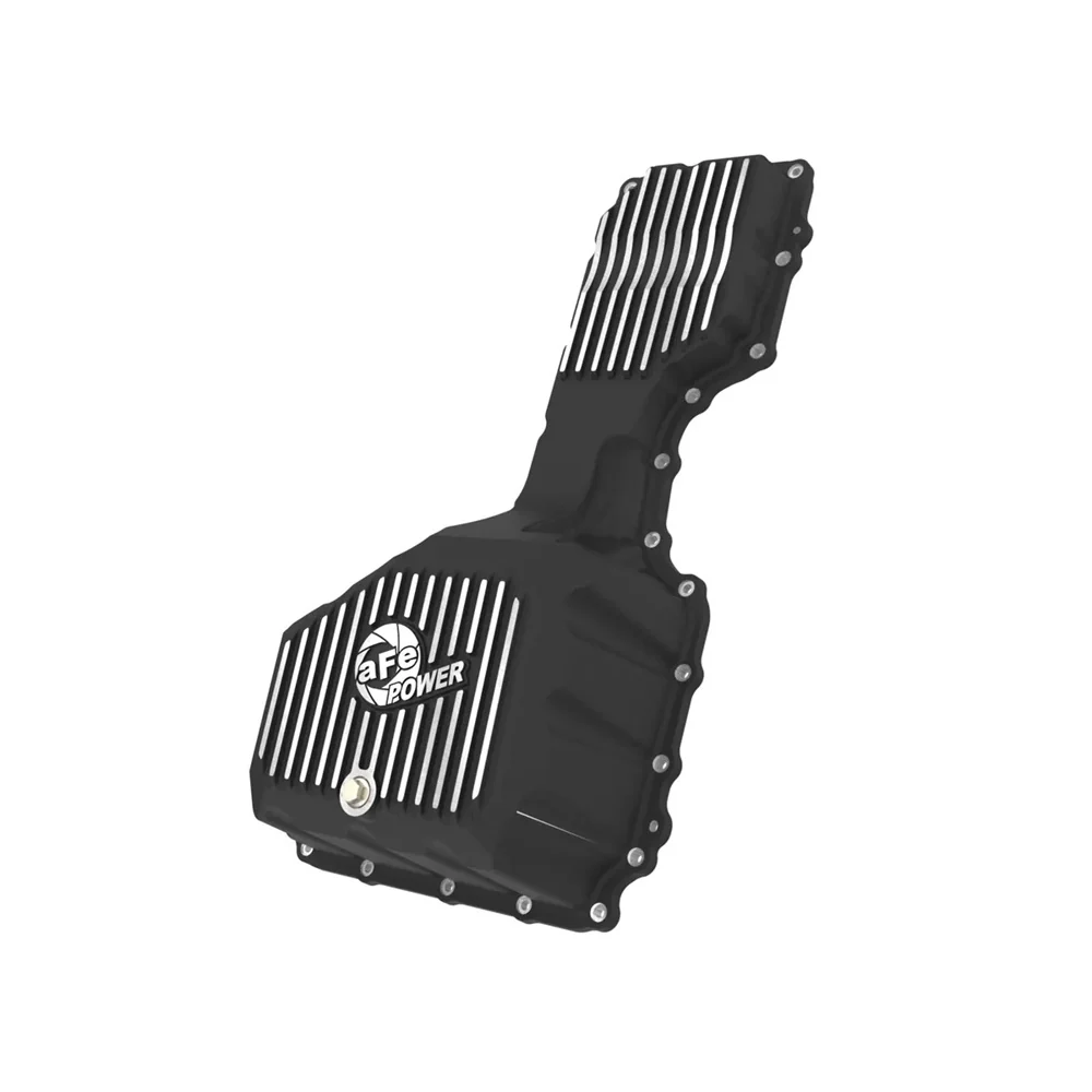 AFE Power Pro Series Engine Oil Pan Black With Machined Fins 20-25 GM 6.6L Duramax L5P