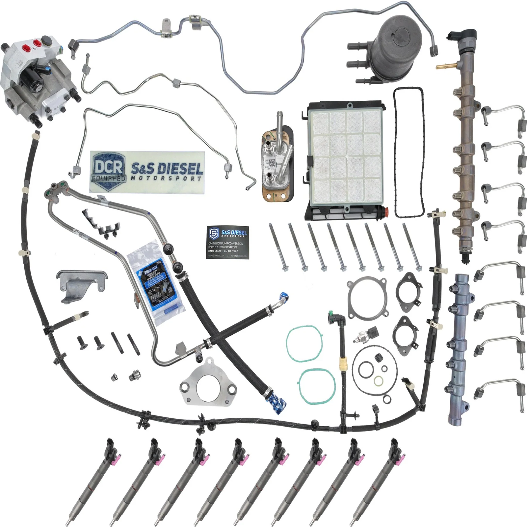 Alliant Power DCR Fuel Contamination Conversion Kit 20-22 Ford 6.7L Powerstroke