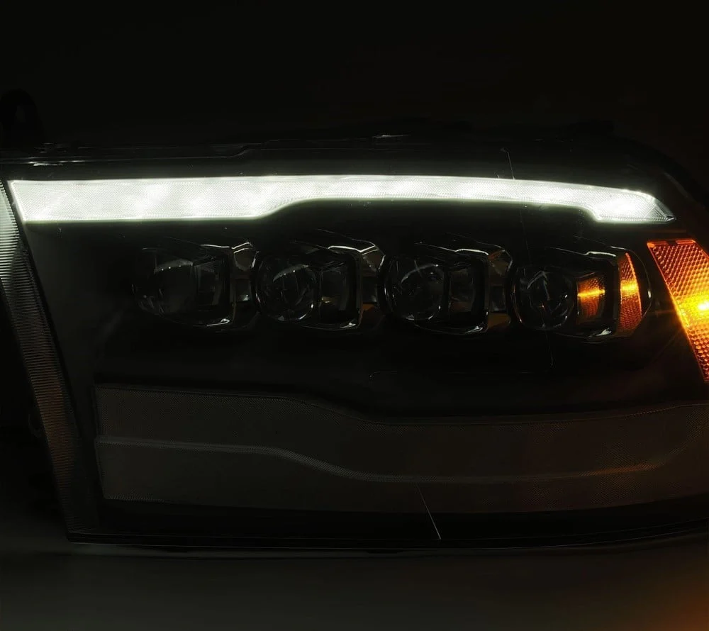Alpharex NOVA-Series Alpha Black LED Projector Headlights 10-18 Ram 6.7L Cummins - Image 4