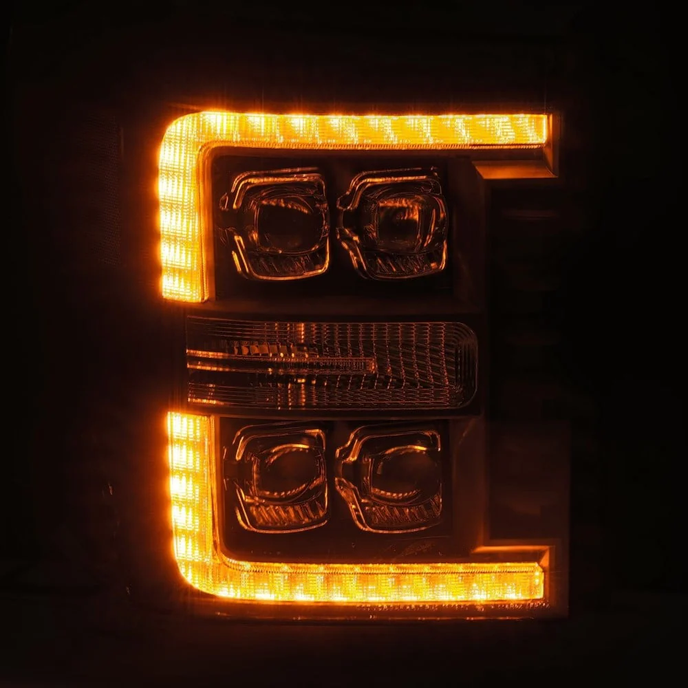 Alpharex NOVA-Series Black LED Projector Headlights 11-16 Ford 6.7L Powerstroke - Image 5