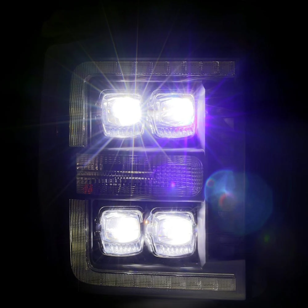 Alpharex NOVA-Series Black LED Projector Headlights 11-16 Ford 6.7L Powerstroke - Image 8