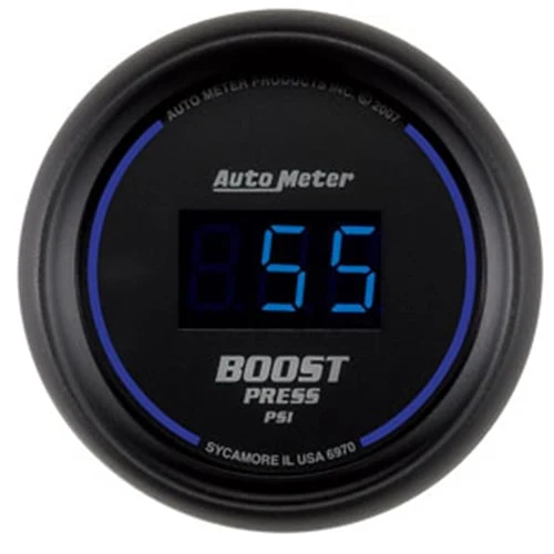 Auto Meter Cobalt Digital 5-60psi Boost Gauge