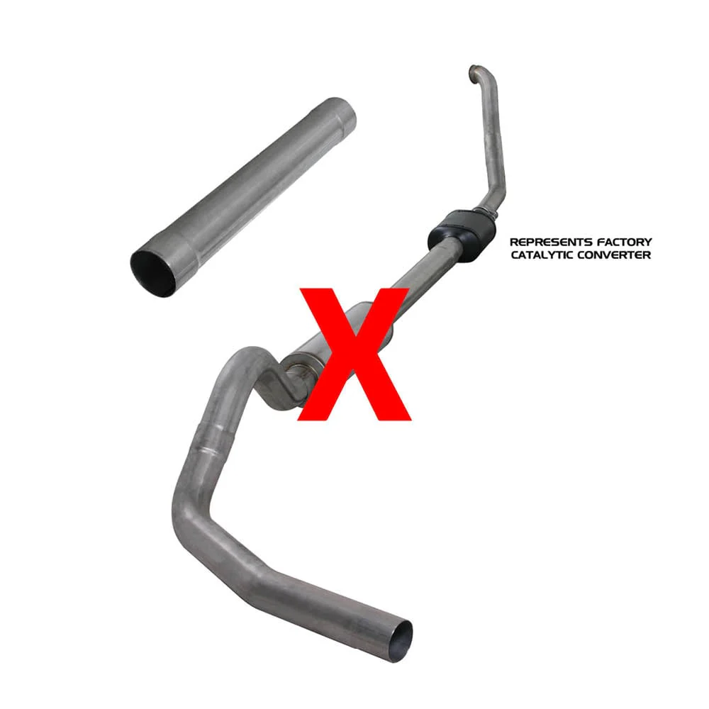 Diamond Eye 4" Stainless Steel Turbo Back Exhaust with Stock Cat 94-97 7.3L PowerStroke K4306S - Image 5