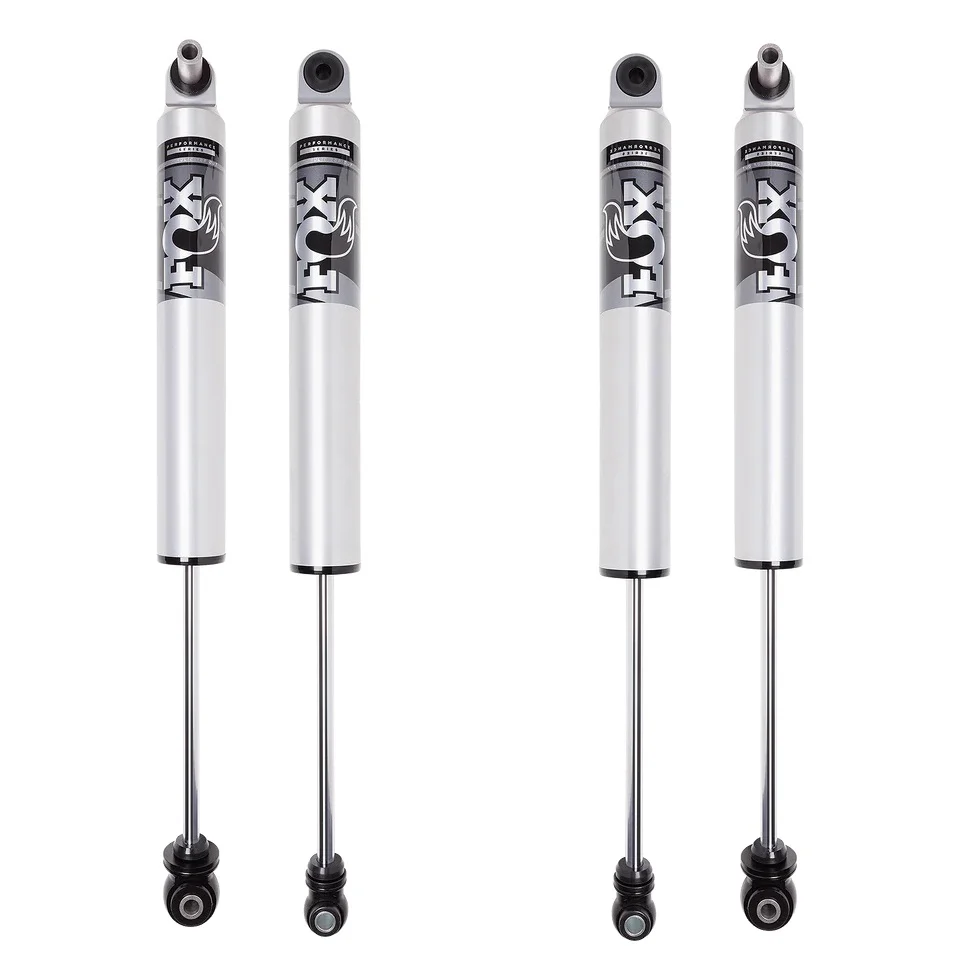 FOX 2.5 Performance Smooth Body IFP HTO Front & Rear Shock Package 0-8" Lift 17-24 Ford 6.7L Powerstroke