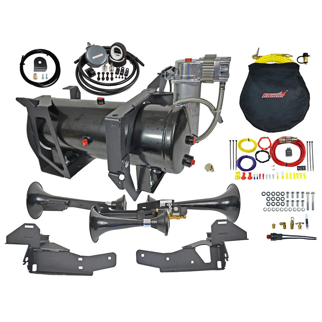 Kleinn Air Horns Bolt-On Air Horn and Onboard Air System (153.3 dB) 07.5-19 Duramax
