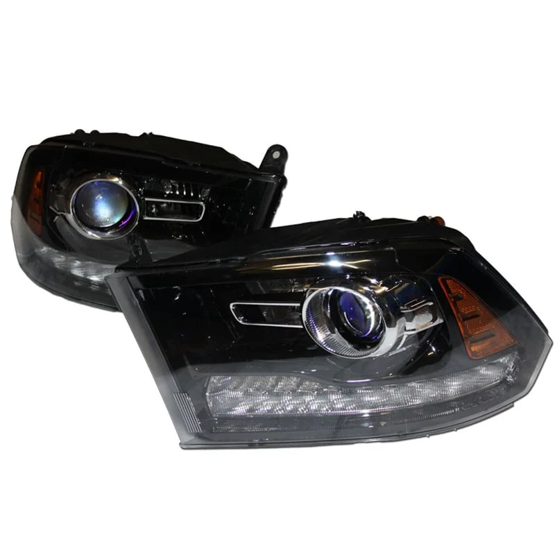 Mopar Factory Black Projector Headlights 2010-2014 Ram