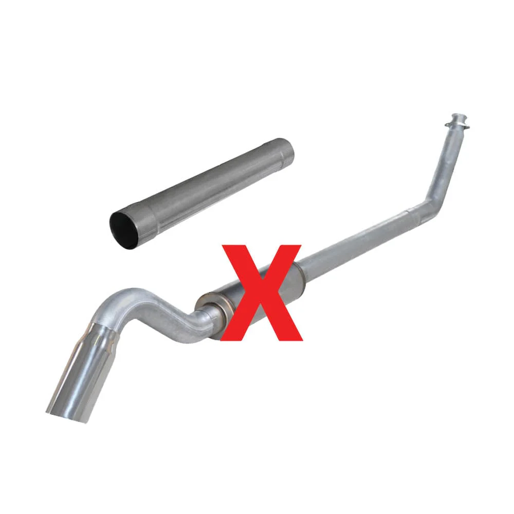 Diamond Eye 4" Stainless Steel Turbo Back Single Turn Down Exhaust Kit 98.5-02 5.9L Cummins - Image 3