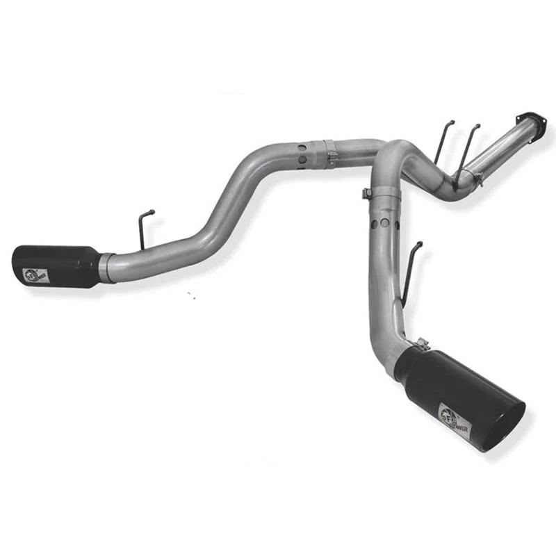 AFE Mach Force-Xp 4" Dual Side Exit Stainless Steel Exhaust System 11-14 Ford 6.7L Powerstroke