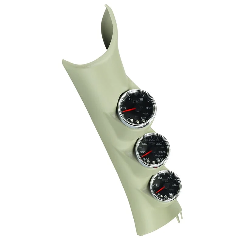 Auto Meter Spek Pro 3 Gauge Pillar Kit (EGT, Boost, Trans) 10-18 Dodge 6.7L Cummins / EcoDiesel