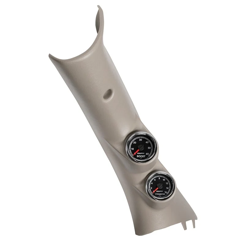 Auto Meter Factory Match Dual Pillar Kit (EGT, Boost) 10-18 Dodge 6.7L Cummins / 14-18 EcoDiesel