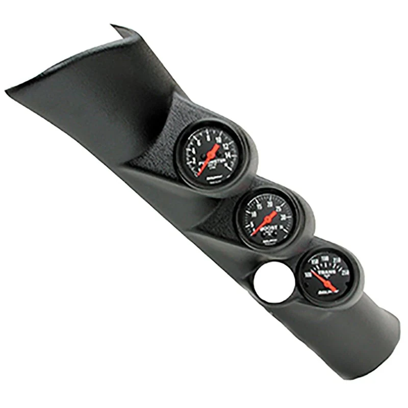 Auto Meter Triple Full Pillar Gauge Kit (EGT, Boost, Trans) 98-02 Dodge Ram 5.9L Cummins