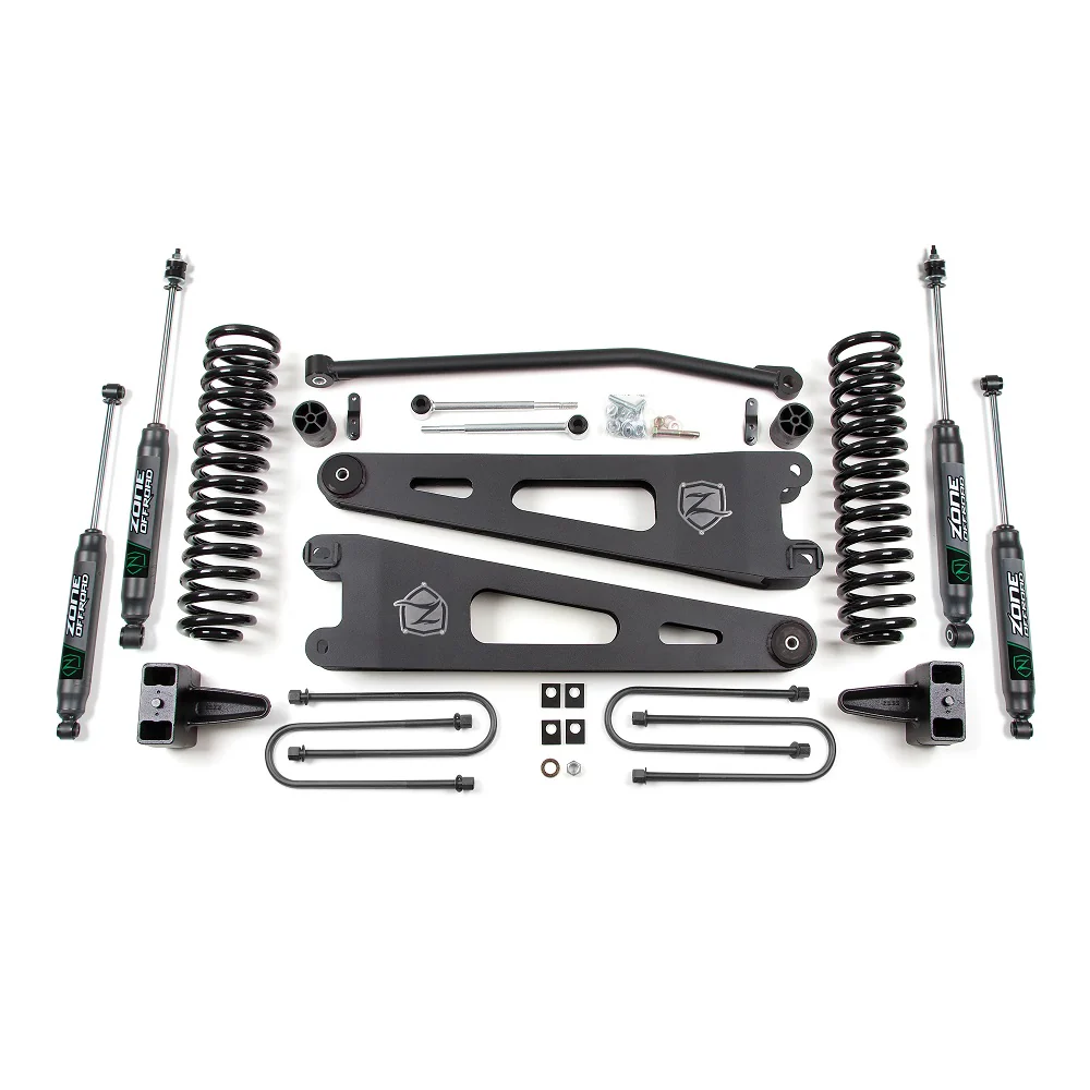 Zone Offroad 4" Radius Arm Suspension System 05-07 Ford 6.0L Powerstroke