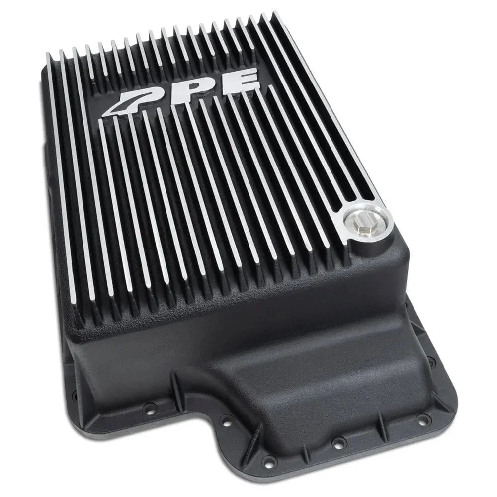 PPE Heavy-Duty Deep Aluminum Transmission Pan 03-10 6.0L/6.4L Ford Powerstroke