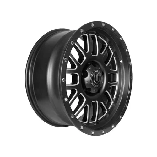 ICON Alloys 20" ALPHA Satin Black with Milled Windows Wheel 8x170 Bolt Pattern - Image 5