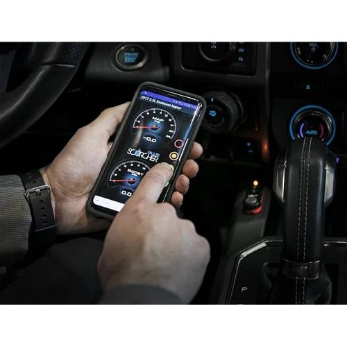 AFE Scorcher Blue Bluetooth Power Module 11-14 GM 6.6L Duramax LML - Image 2