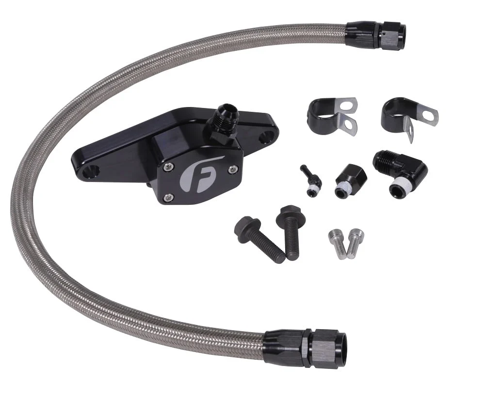 Fleece Performance Coolant Bypass Kit W/Stainless Braided lines 94-98 12 Valve Cummins