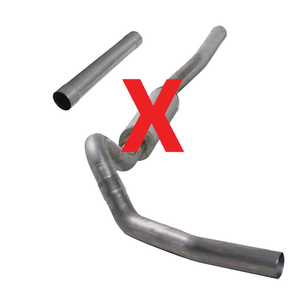 Diamond Eye 4" Stainless Steel Cat-Back Single Outlet Exhaust 06-07 6.6L LBZ Duramax K4122S - Image 2