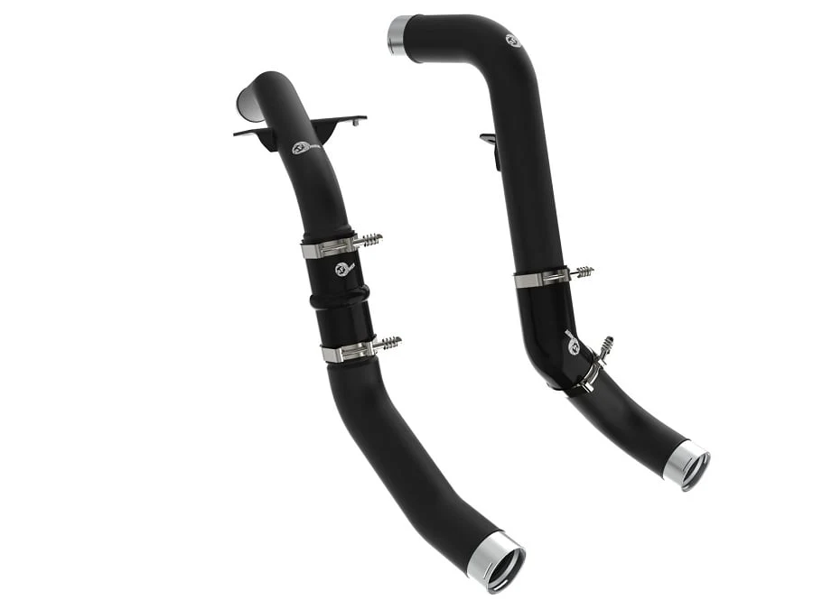 AFE BladeRunner Black Aluminum Charge Pipes 20-23 Ram 1500 3.0L EcoDiesel
