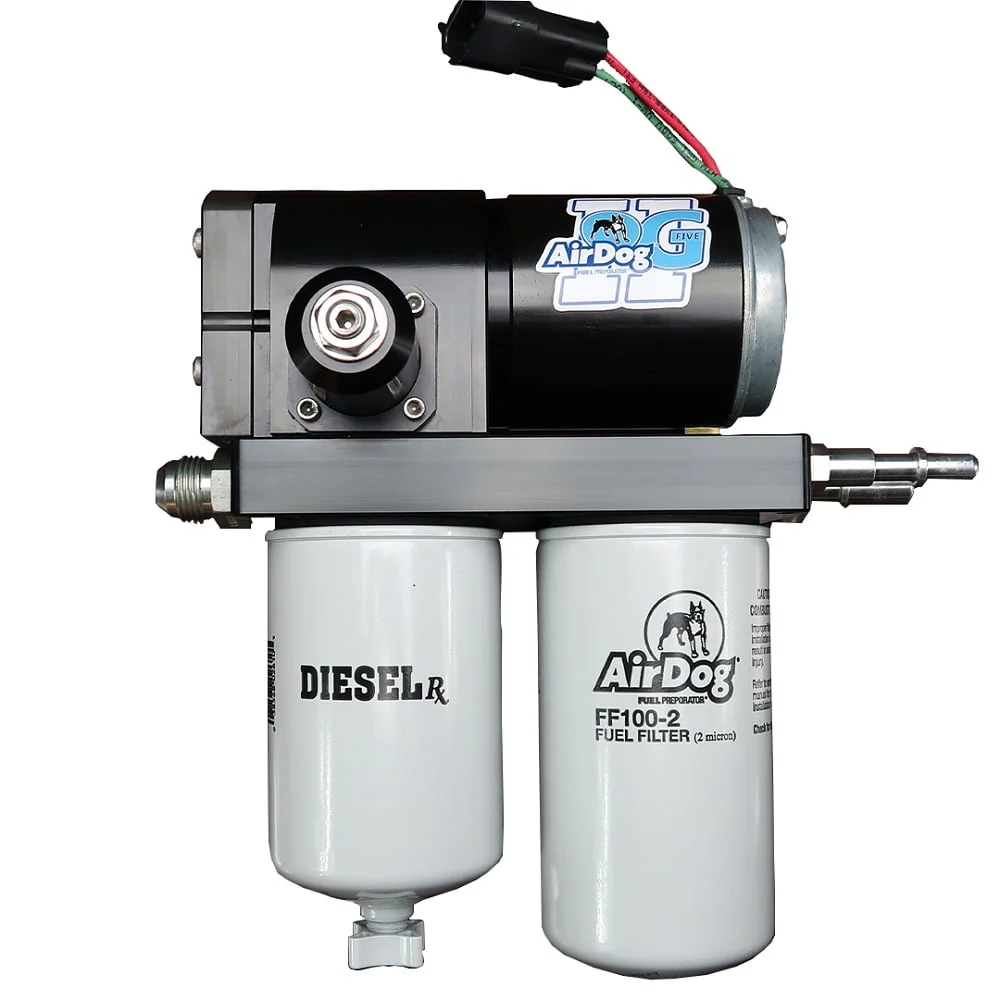 Airdog II-5G 100 GPH Air Fuel Separation Lift Pump 98.5-04.5 Dodge 5.9L Cummins W/Block Mounted Pump