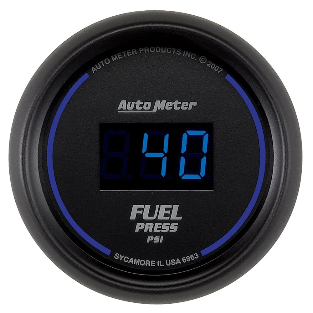 Auto Meter 2-1/16" Cobalt Digital Fuel Pressure Gauge 0-100 PSI