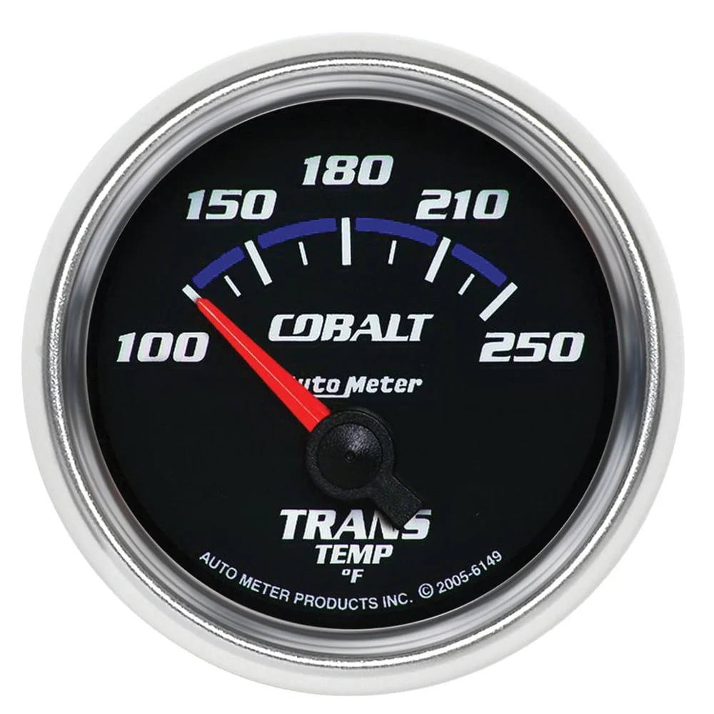 Auto Meter 2-1/16" Cobalt Transmission Temp Gauge 100-250° F