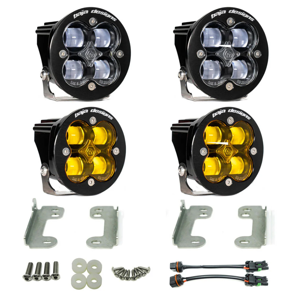 Baja Designs Squadron-R SAE Fog Pocket Light Kit 18-23 Jeep Wrangler JL / 20-24 Gladiator JT