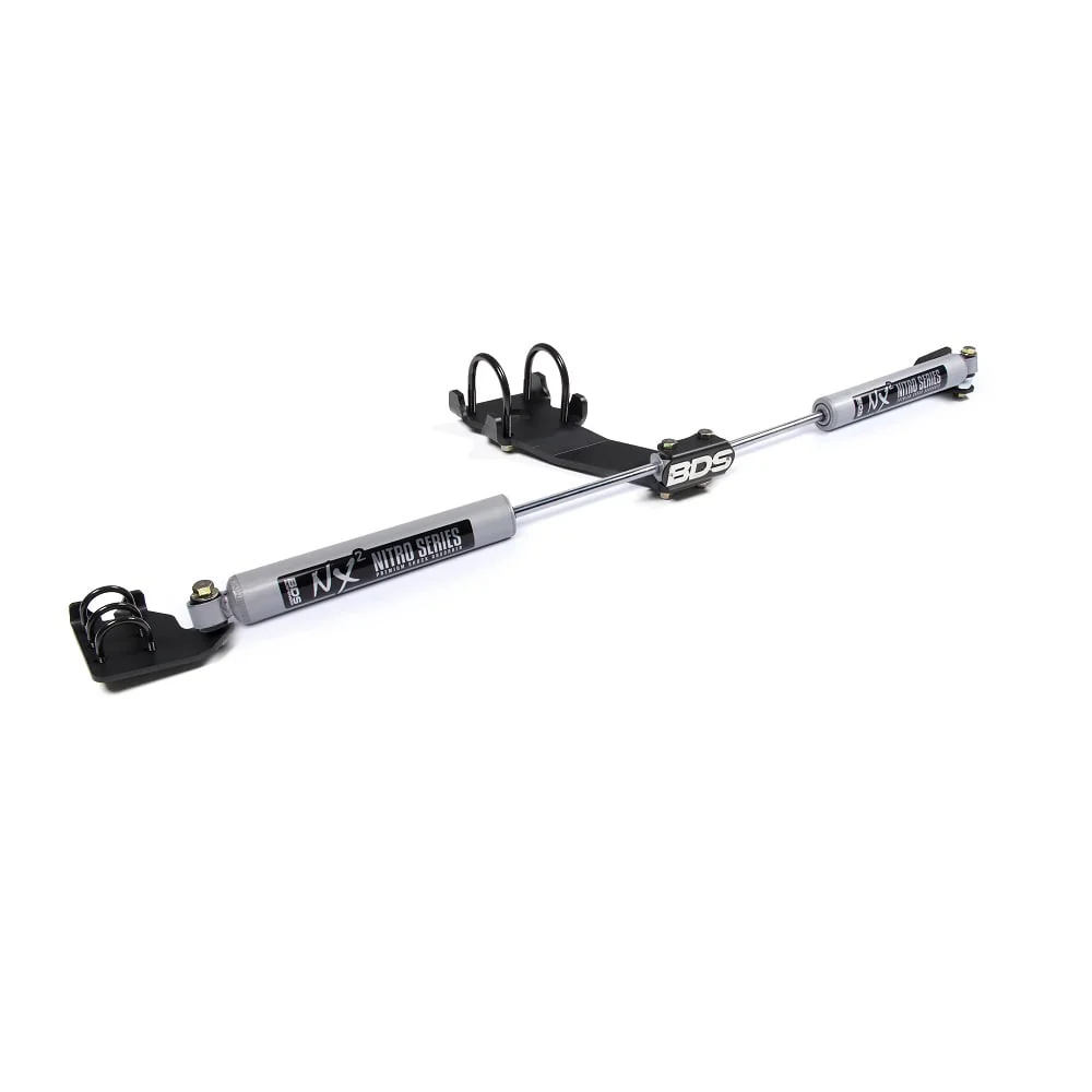 BDS Suspension Dual Steering Stabilizer Kit NX2 Shocks T-Style Steering 03-13 Ram 2500 / 03-12 3500