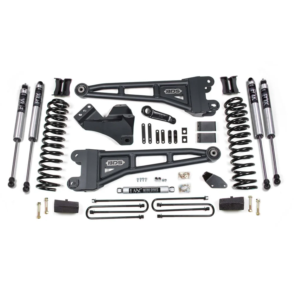 BDS Suspension 4" Radius Arm Lift Kit 05-07 Ford 6.0L Powerstroke F250 / F350