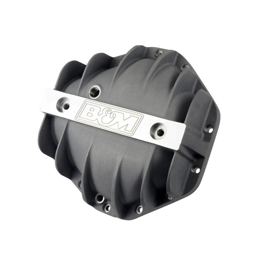B&M Hi-Tek Natural Aluminum Corporate 14 Bolt Differential Cover 73-00 GM Diesel