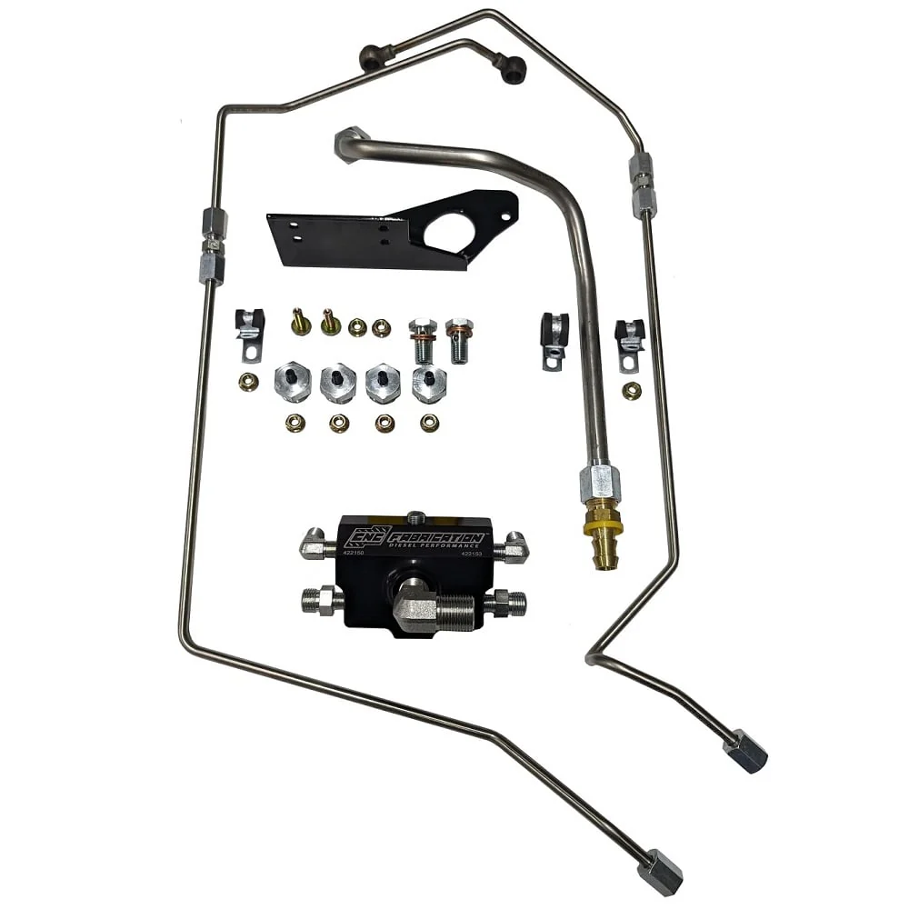 CNC Fabrication 4-Line Feed Fuel Line Kit 03-07 Ford 6.0L Powerstroke - Image 6