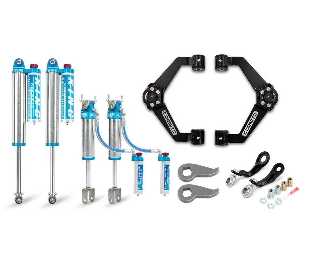 Cognito Elite Leveling Kit With King 2.5 Reservoir Shocks 11-19 GM 6.6L Duramax LML/L5P