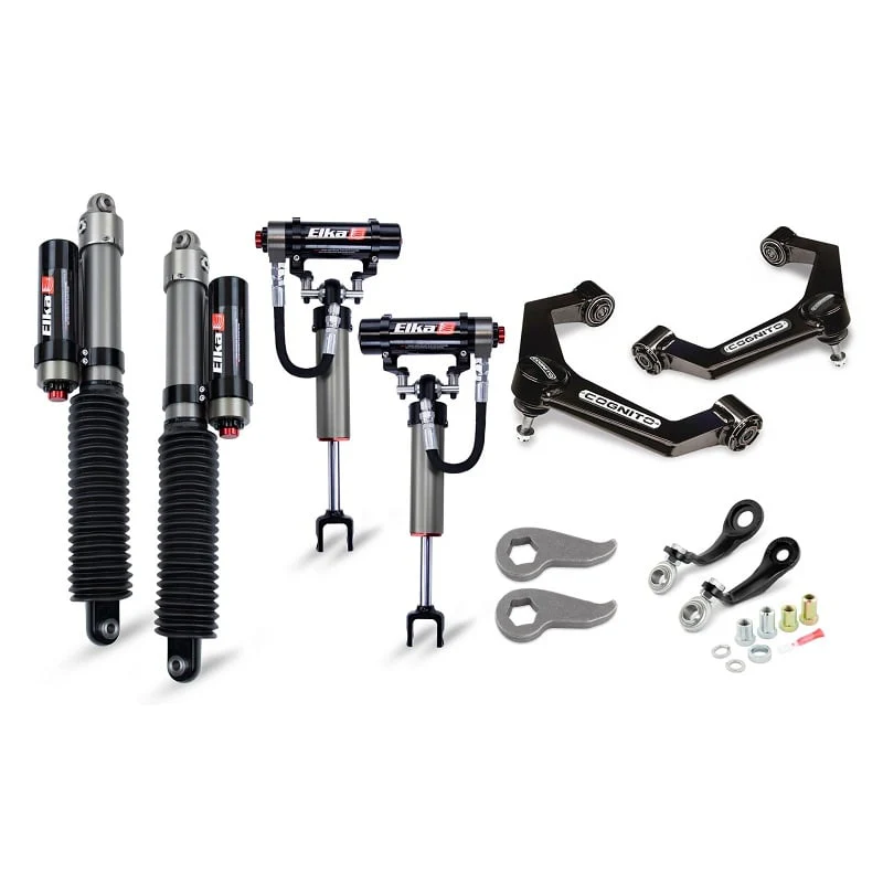 Cognito Elite Leveling Kit With Elka 2.5 Reservoir Shocks 11-19 GM 6.6L Duramax LML/L5P