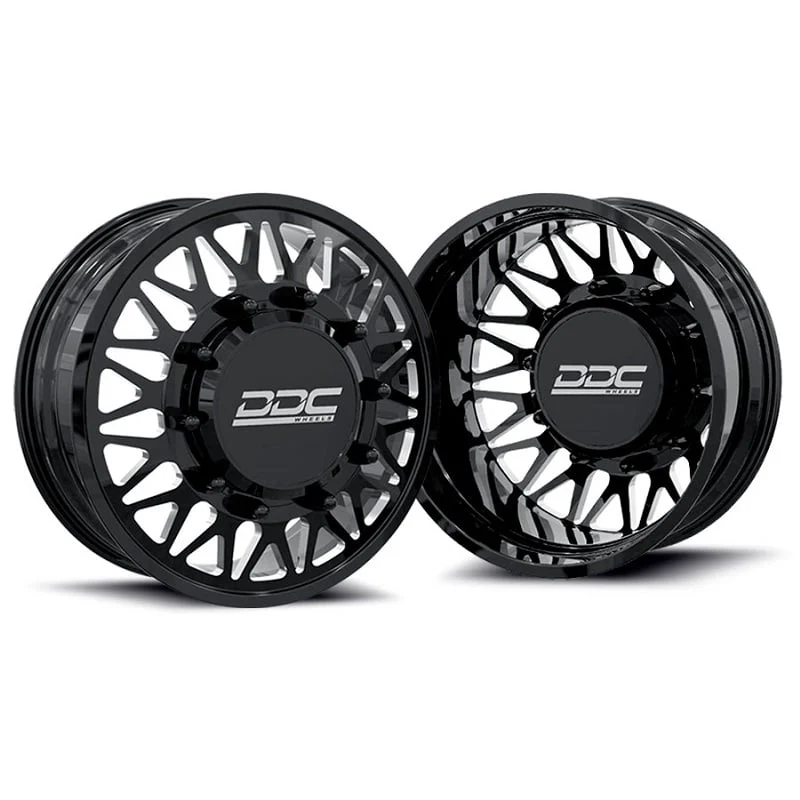DDC Forged Mesh Black 22"x 8.25" Wheel Set 05-10 F-450/550 | 15-23 F-450 | 08-24 Ram 4500/5500
