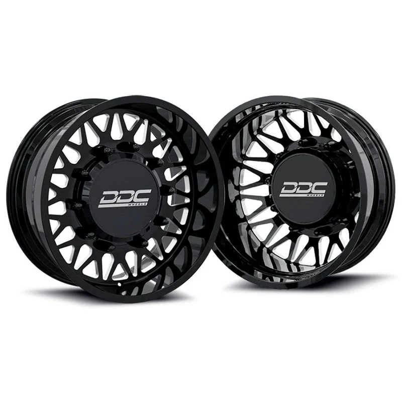 DDC Forged The Mesh Black/Milled 22"x8.25" Wheels 05-23 F-350 | 11-14 F-450 | 19-24 Ram 3500 Dually - Image 2