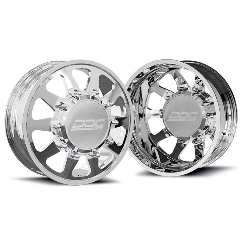 DDC Forged The Ten Polished 22"x 8.25" Wheels 05-10 F-450/550 | 15-23 F-450 | 08-24 Ram 4500/5500