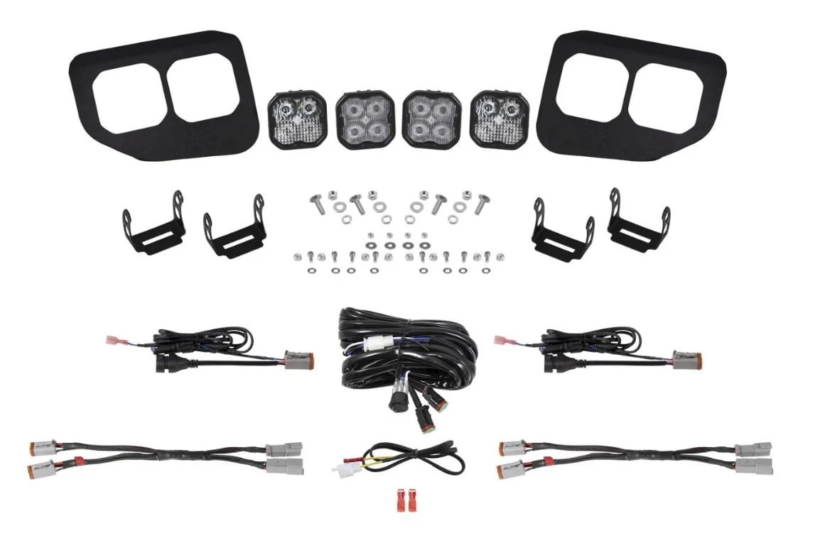 Diode Dynamics SS3 Stage Series Fog Light Pocket Kit  | 20-22 Ford Superduty