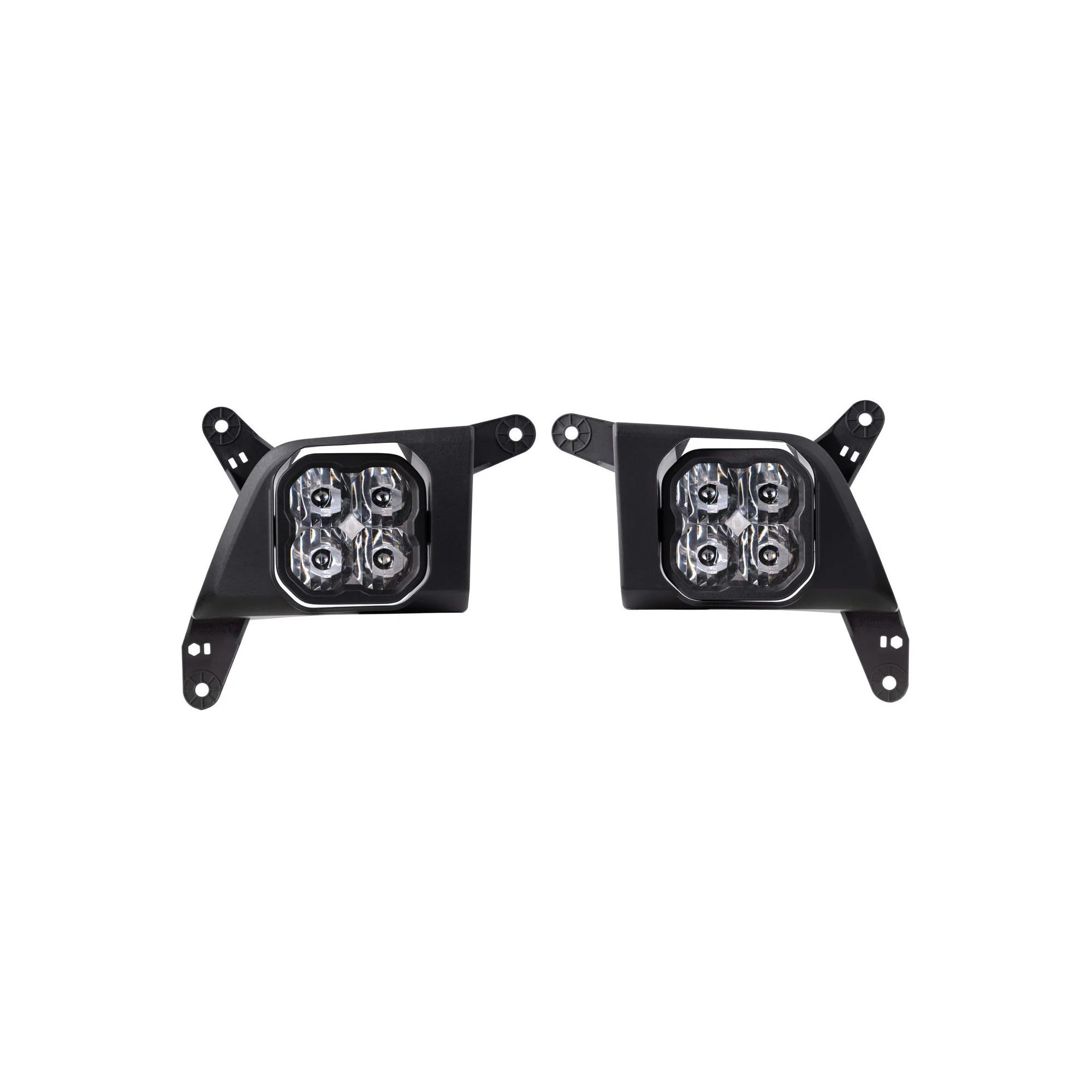 Diode Dynamics SS3 Type SV2 Fog Light Kit with Amber Backlight 19-23 Chevrolet Duramax