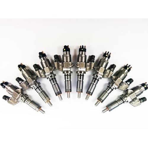 Dynomite Diesel 10-20HP Economy Series New No Core Injector Set 01-04 6.6L GM Duramax LB7