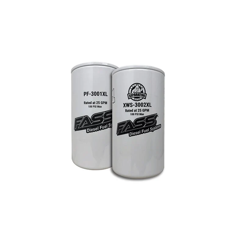 FASS Fuel Systems Titanium/Signature Series XL Water Separator & Fuel Filter Pack