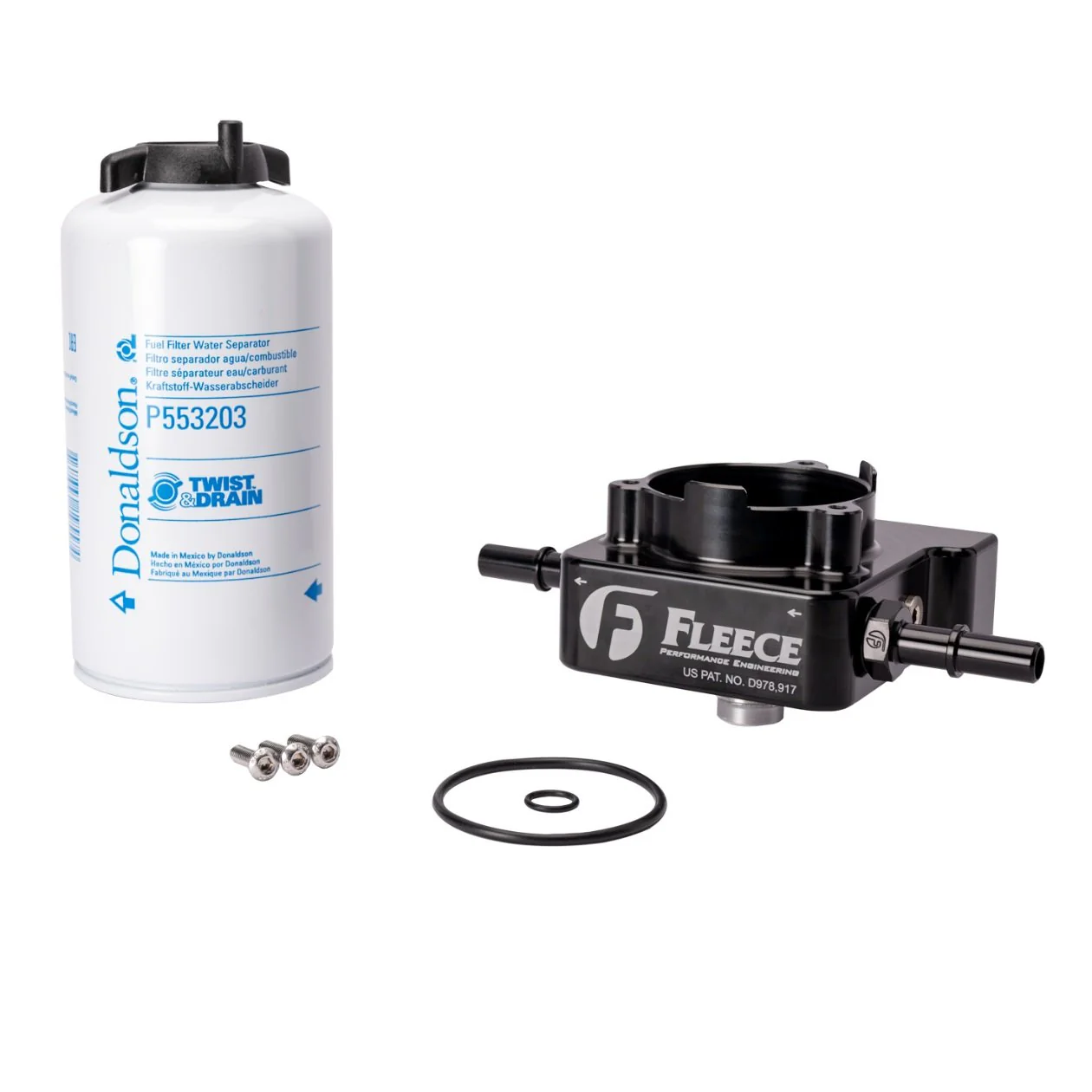 Fleece Performance Fuel Filter Upgrade Kit 17-24 GM 6.6L Duramax L5P