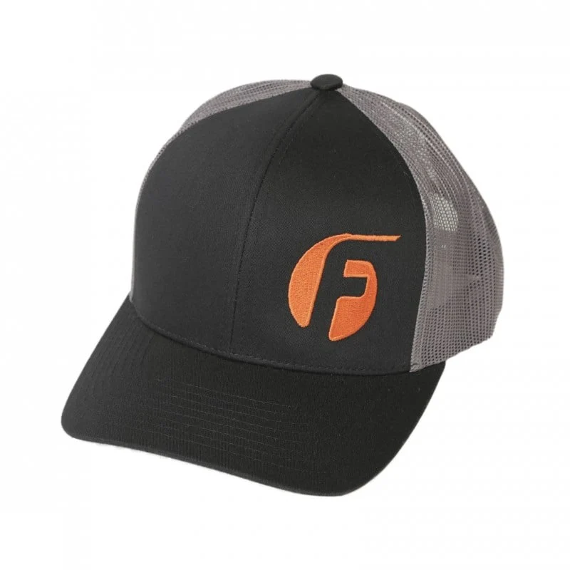 Fleece Performance Mesh Black and Grey Snap Back Hat