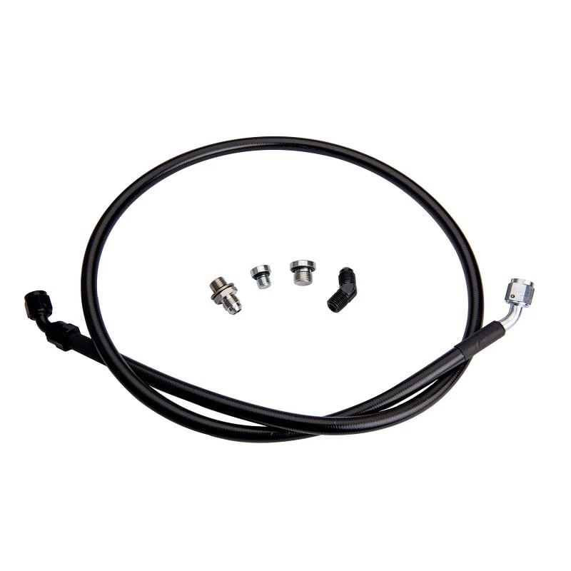 Fleece Performance Remote Turbo Oil Feed Line 01-16 GM 6.6L Duramax S300/S400 Turbo