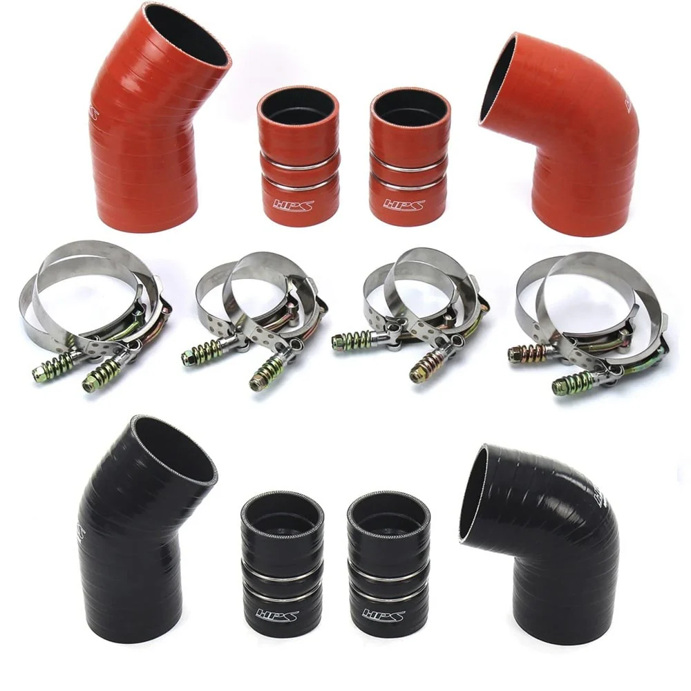 HPS High Temp Reinforced Silicone Intercooler Boot Kit 04.5-05 GM 6.6L Duramax LLY