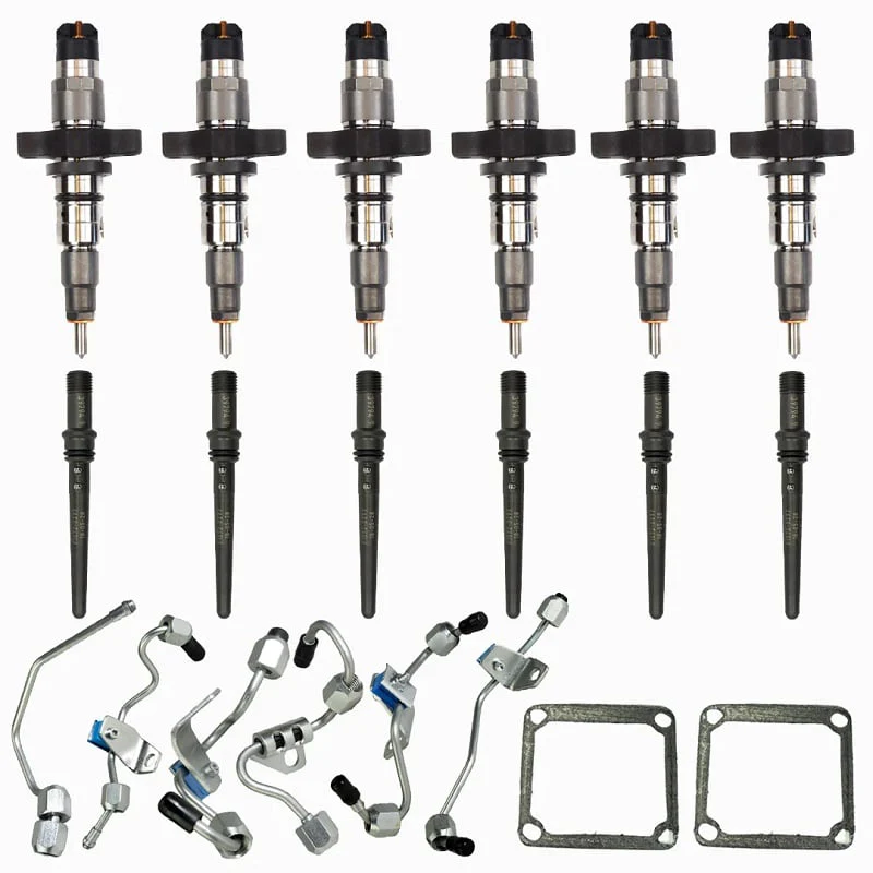 Industrial Injection Reman Stock Injector With Connector Tube & Fuel Lines 04.5-07 Ram 5.9L Cummins