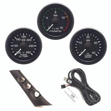 Isspro EV2 Pillar Kit With 3 Gauges 07.5-08 GM 6.6L Duramax With Speaker - Image 5