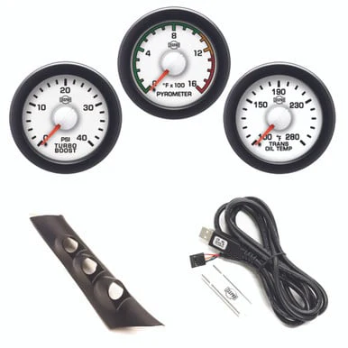 Isspro EV2 Pillar Kit With 3 Gauges 07.5-08 GM 6.6L Duramax No Speaker - Image 4