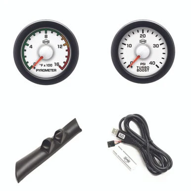 Isspro EV2 Pillar Kit With Pyrometer and Boost 01-07 GM 6.6L Duramax With Speaker - Image 4