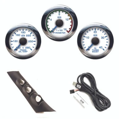 Isspro EV2 Pillar Kit With Pyrometer, Boost, and Transmission Temp Gauges 99-07 Ford SuperDuty - Image 3